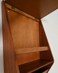 Specchio pensile in teak con vano contenitore, Scandinavia, anni '60