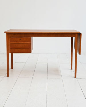 Scrivania con ribalta in teak anni ’60