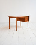 Scrivania con ribalta in teak anni ’60 3