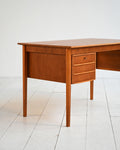 Scrivania con ribalta in teak anni ’60 4
