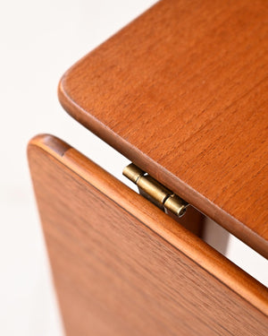 Scrivania con ribalta in teak anni ’60 8