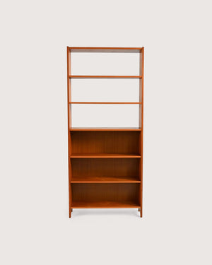 Libreria scandinava in teak, anni ’50/’60