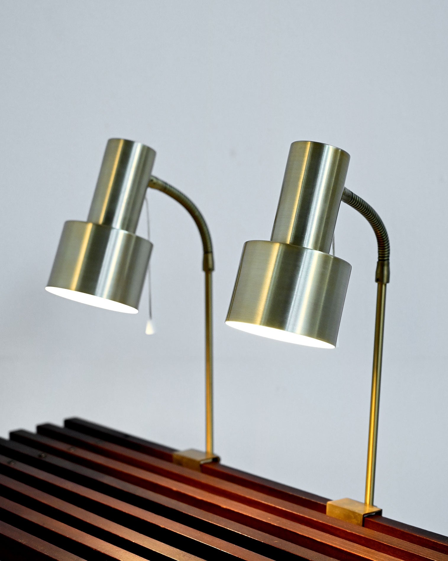 Coppia di lampade da letto prodotte da Nybro Armaturfabrik AB, anni ’50 1