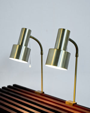 Coppia di lampade da letto prodotte da Nybro Armaturfabrik AB, anni ’50 1