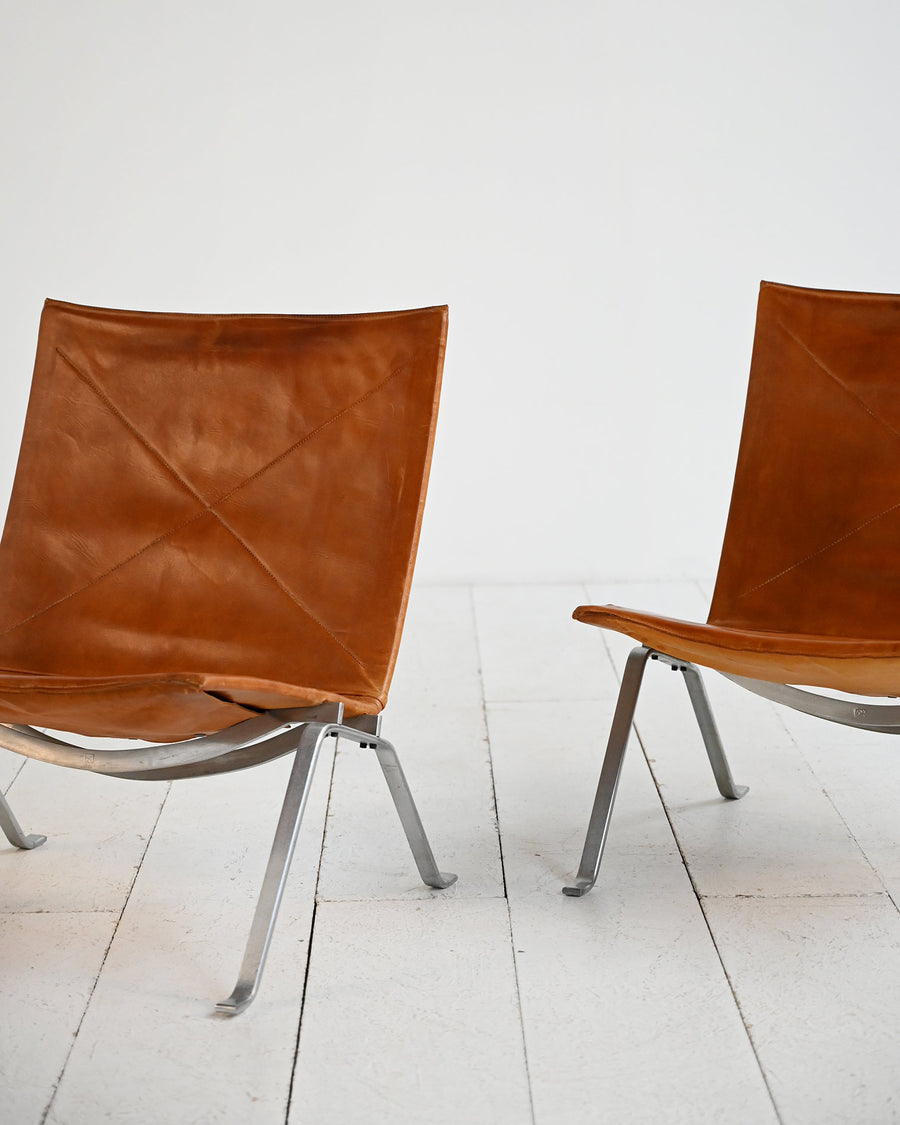 Coppia di poltrone modello "PK22" di Poul Kjærholm per E. Kold Christensen, anni ’50