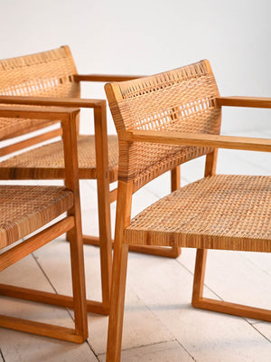Sedie "modello BM62” di Børge Mogensen, anni ’50 8