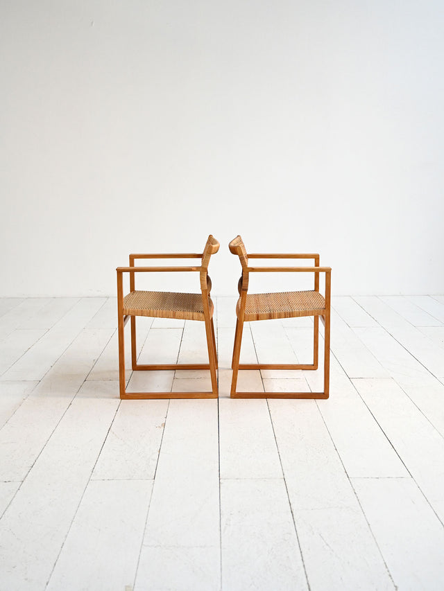 Sedie "modello BM62” di Børge Mogensen, anni ’50