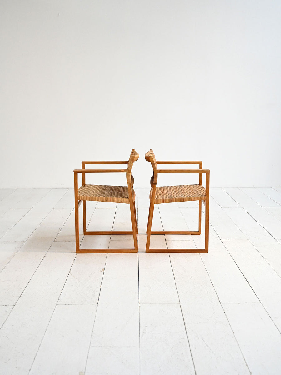 Sedie "modello BM62” di Børge Mogensen, anni ’50