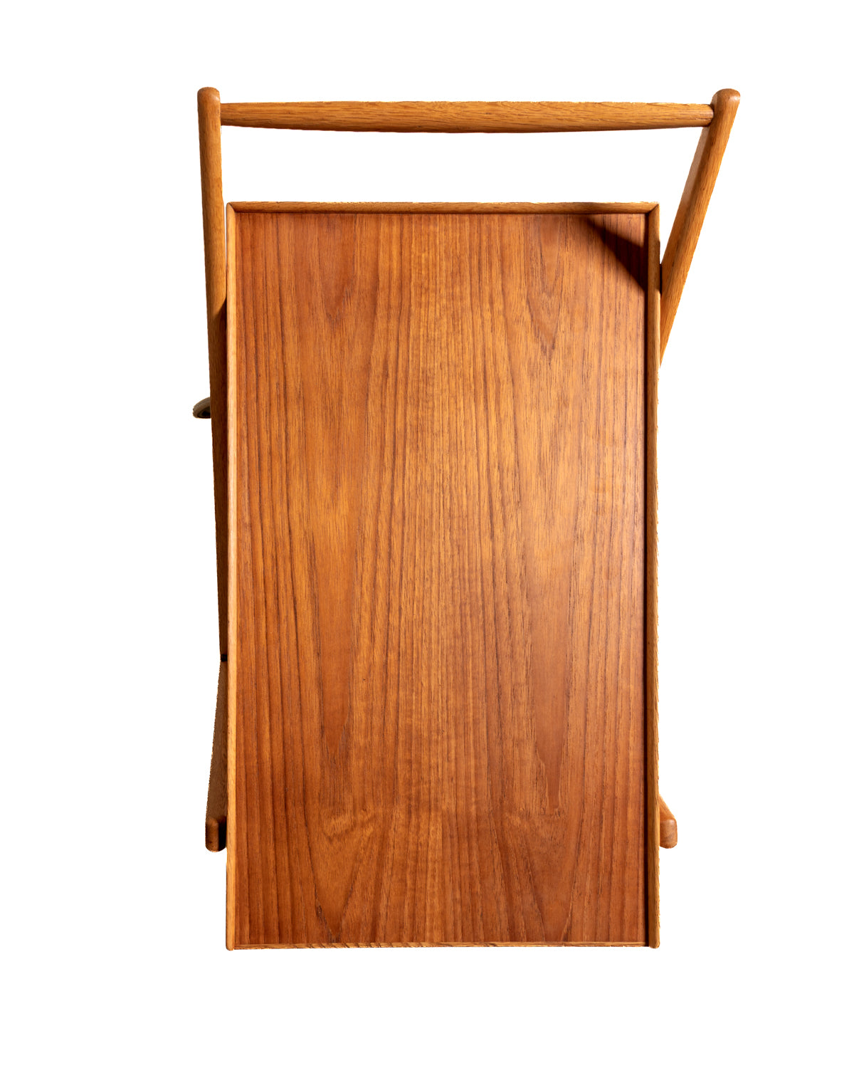 Carrello pieghevole in teak e rovere, Nybrofabriken, anni 50