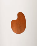 Tavolino con top dalla forma organica in teak e ottone, anni ’50-’60 9
