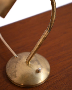 Lampada da tavolo scandinava in ottone, anni ’50 6