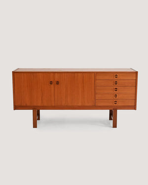Sideboard scandinavo in teak anni ’60