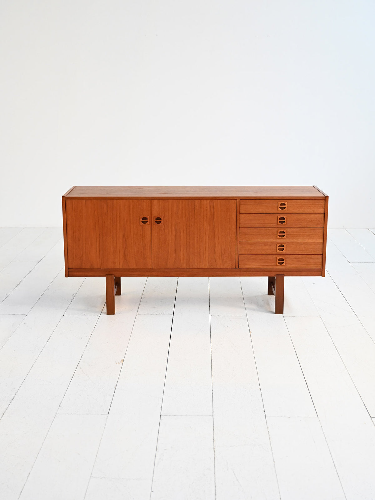 Sideboard scandinavo in teak anni ’60 1