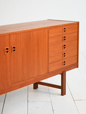 Sideboard scandinavo in teak anni ’60 5