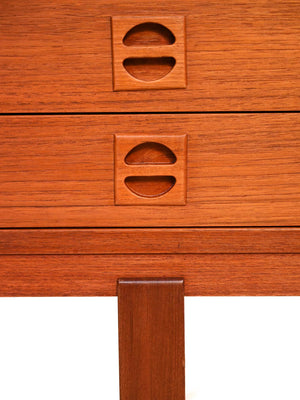 Sideboard scandinavo in teak anni ’60 8