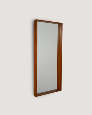 Specchio svedese in teak anni 50–60