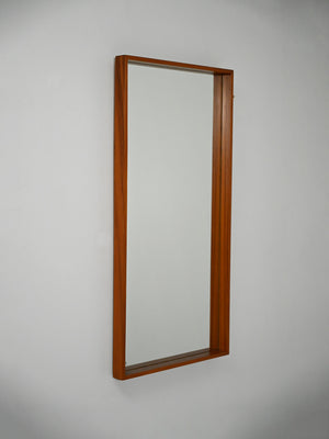 Specchio svedese in teak anni 50–60 1