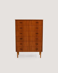 Sestina vintage scandinava in teak, anni ’60