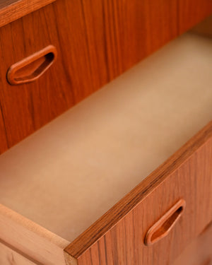 Sestina vintage scandinava in teak, anni ’60 5