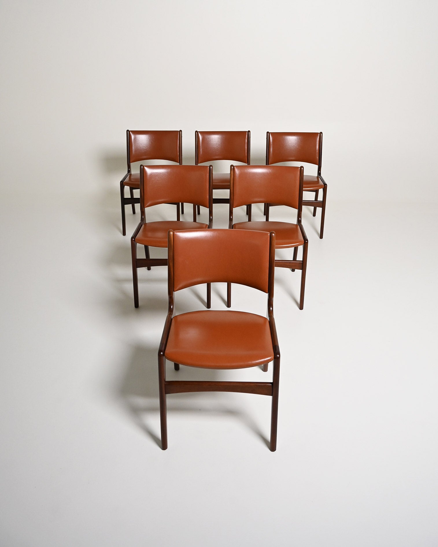 Set di sei sedie danesi "Modello 89" di Erik Buch per Anderstrup Møbelfabrik, anni '60