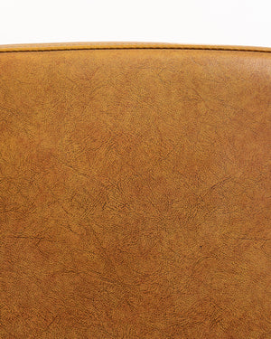 Coppia di poltroncine scandinave in similpelle, anni ’60