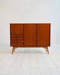 Highboard danese in teak e mogano, anni ’50 1