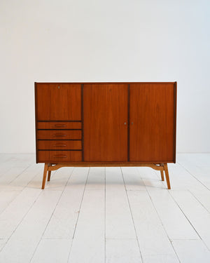 Highboard danese in teak e mogano, anni ’50 1