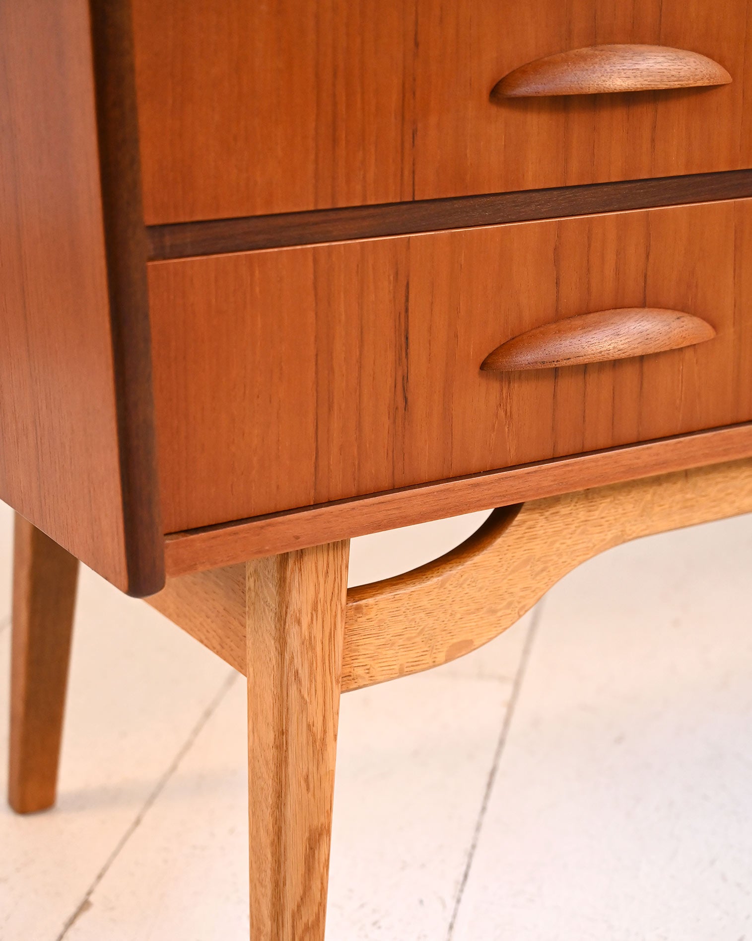 Highboard danese in teak e mogano, anni ’50