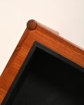 Panca scandinava con vano portapiante in teak, anni '60
