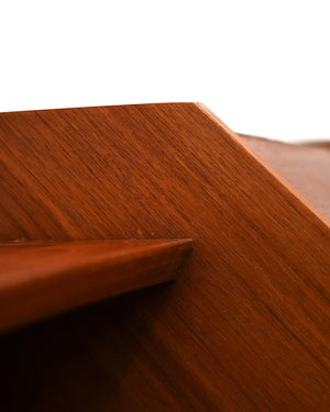 Angoliera scandinava mid-century in teak, anni ’50 6