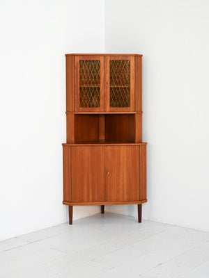 Angoliera scandinava mid-century in teak, anni ’50 1