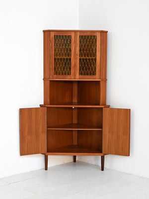 Angoliera scandinava mid-century in teak, anni ’50 4