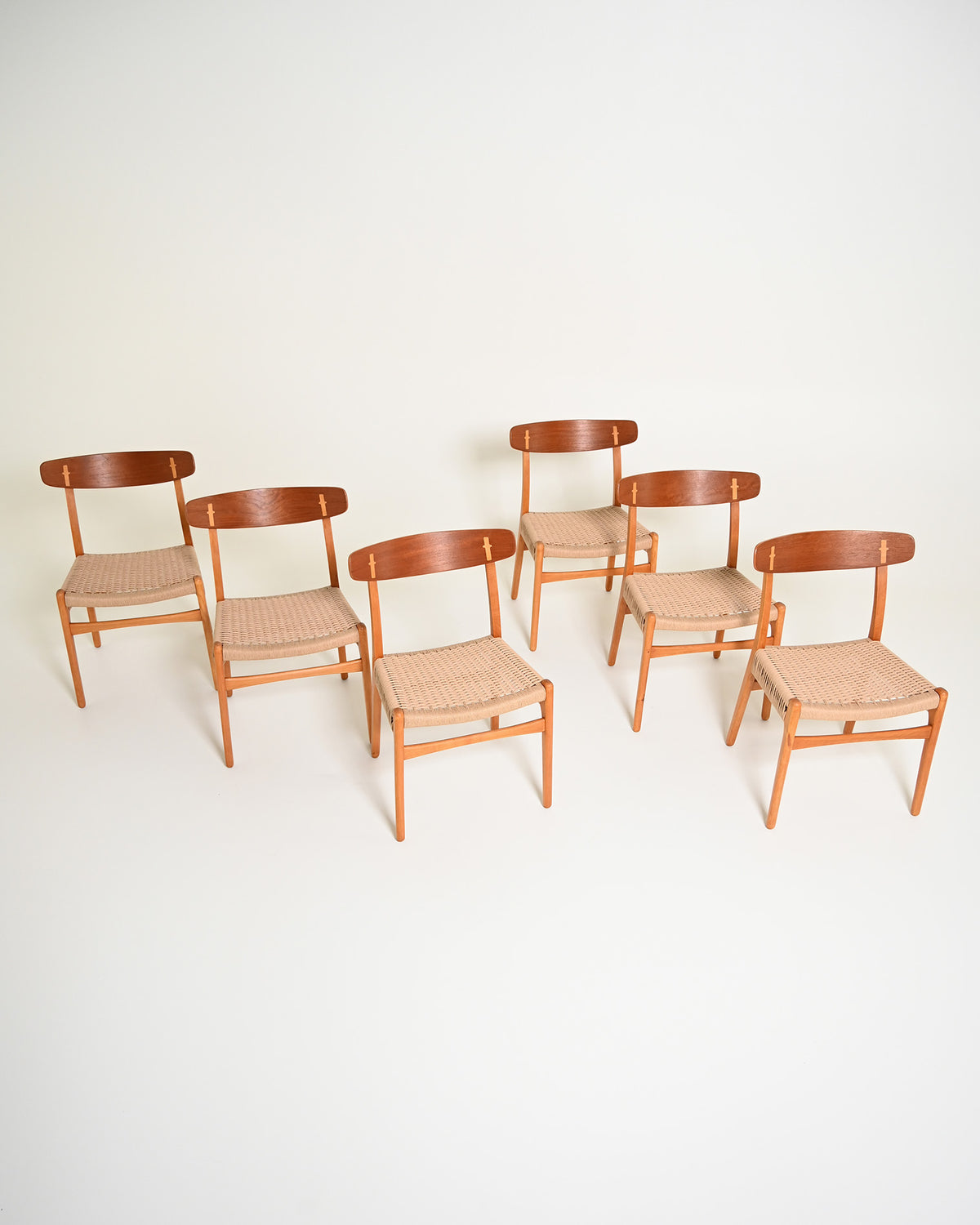 Set di 6 sedie “CH23” di Hans J. Wegner per Carl Hansen & Søn, anni '50