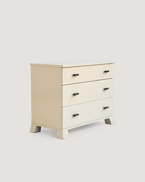 Cassettiera scandinava déco bianca, anni ’30/’40