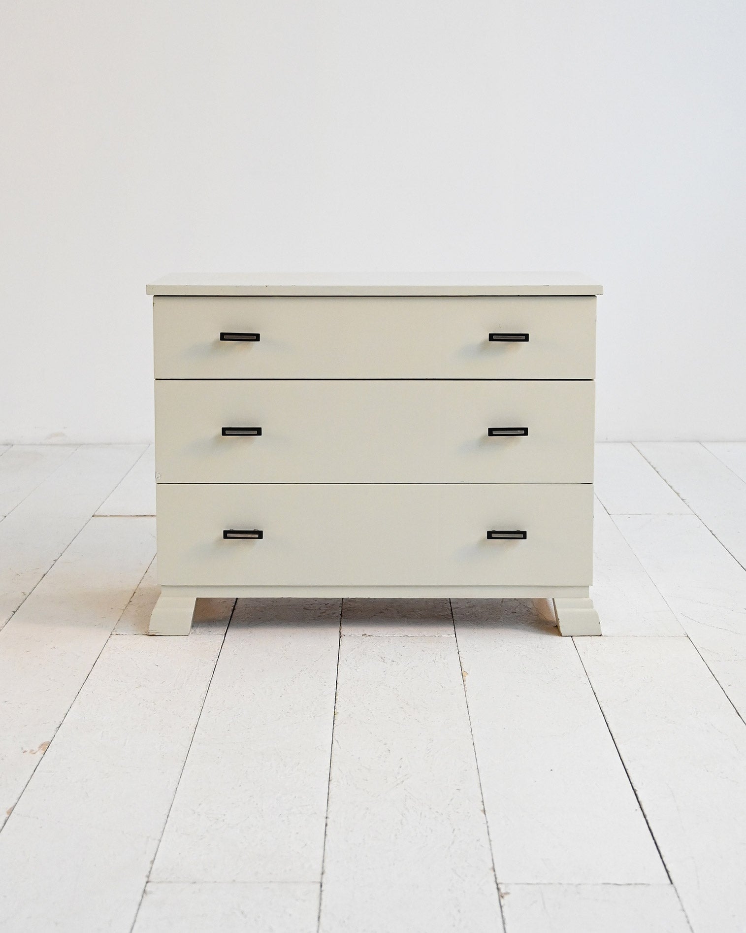 Cassettiera scandinava déco bianca, anni ’30/’40 2