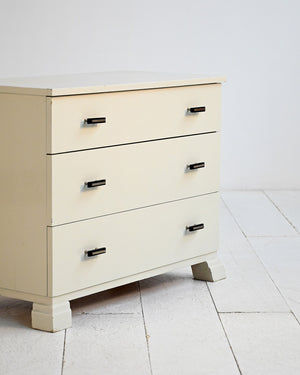 Cassettiera scandinava déco bianca, anni ’30/’40 3