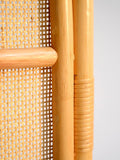 Paravento pieghevole in bambù e rattan, Scandinavia, seconda metà ‘900 4