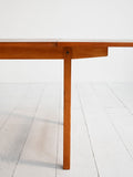 Tavolo scandinavo allungabile in teak e rovere anni ’60 6