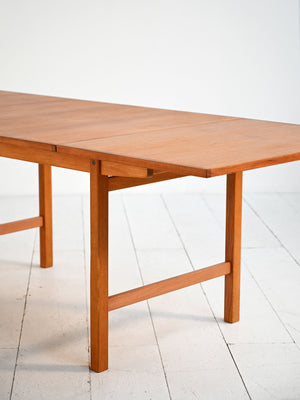Tavolo scandinavo allungabile in teak e rovere anni ’60 8