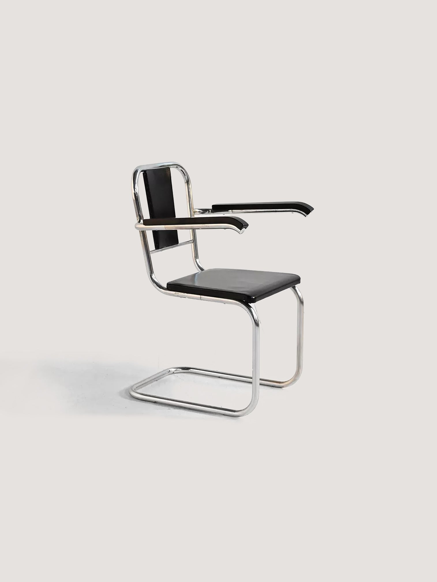 Poltrona cantilever scandinava in stile Bauhaus, anni 30
