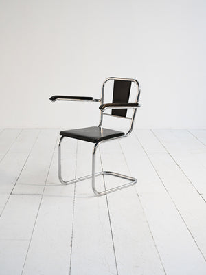 Poltrona cantilever scandinava in stile Bauhaus, anni 30 1