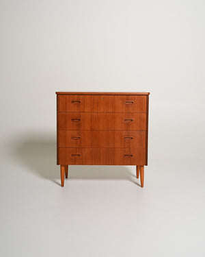 Cassettiera svedese in teak, anni '50