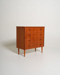 Cassettiera svedese in teak, anni '50