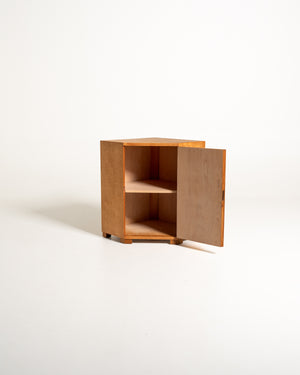 Mobile angolare scandinavo in betulla, metà Novecento