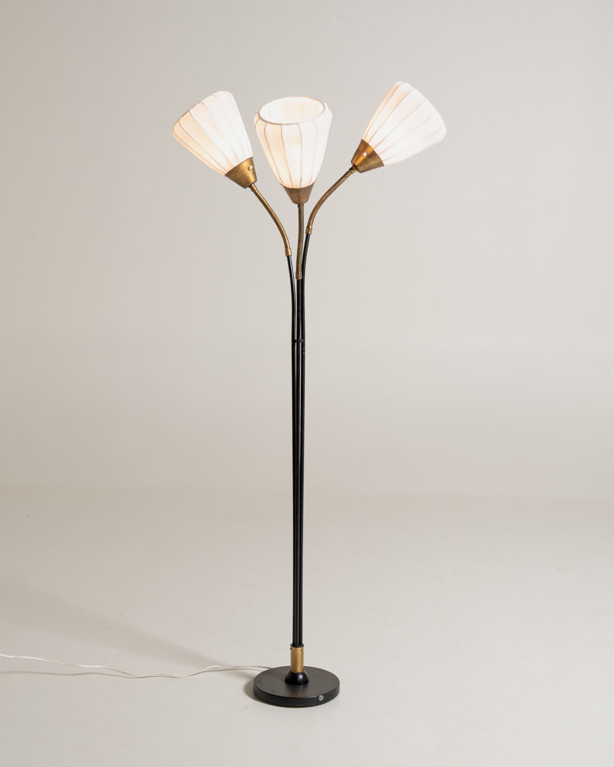 Lampada da terra svedese a tre luci, anni ’50