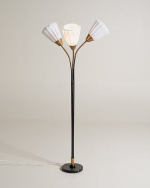 Lampada da terra svedese a tre luci, anni ’50