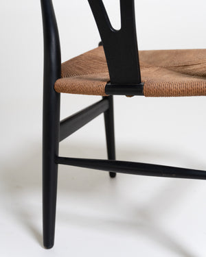 Set di 2 sedie “Wishbone Chair” “CH24” di Hans J. Wegner, anni '50