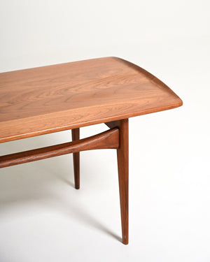 Tavolino da caffè di Tove & Edvard Kind-Larsen in teak, Danimarca, anni '60