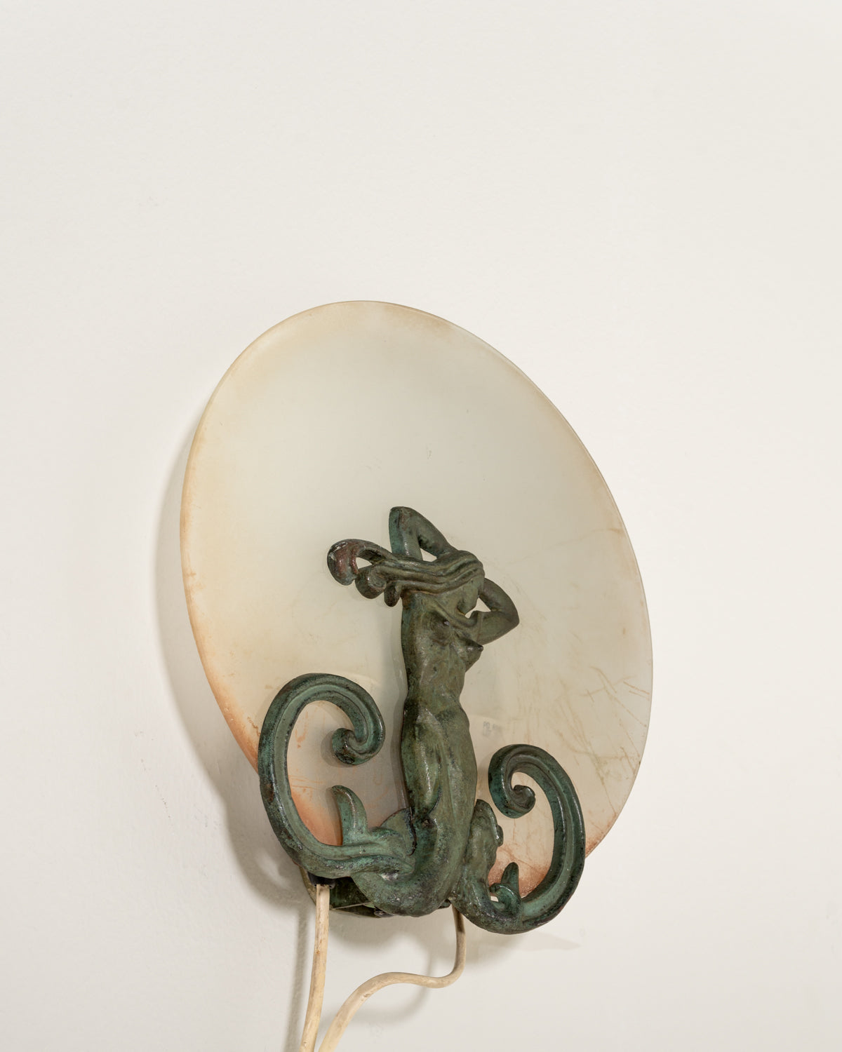 Applique scandinava con figura femminile, primi ’900