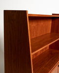 Libreria in teak con scrivania estraibile, Svezia, anni ’50/’60